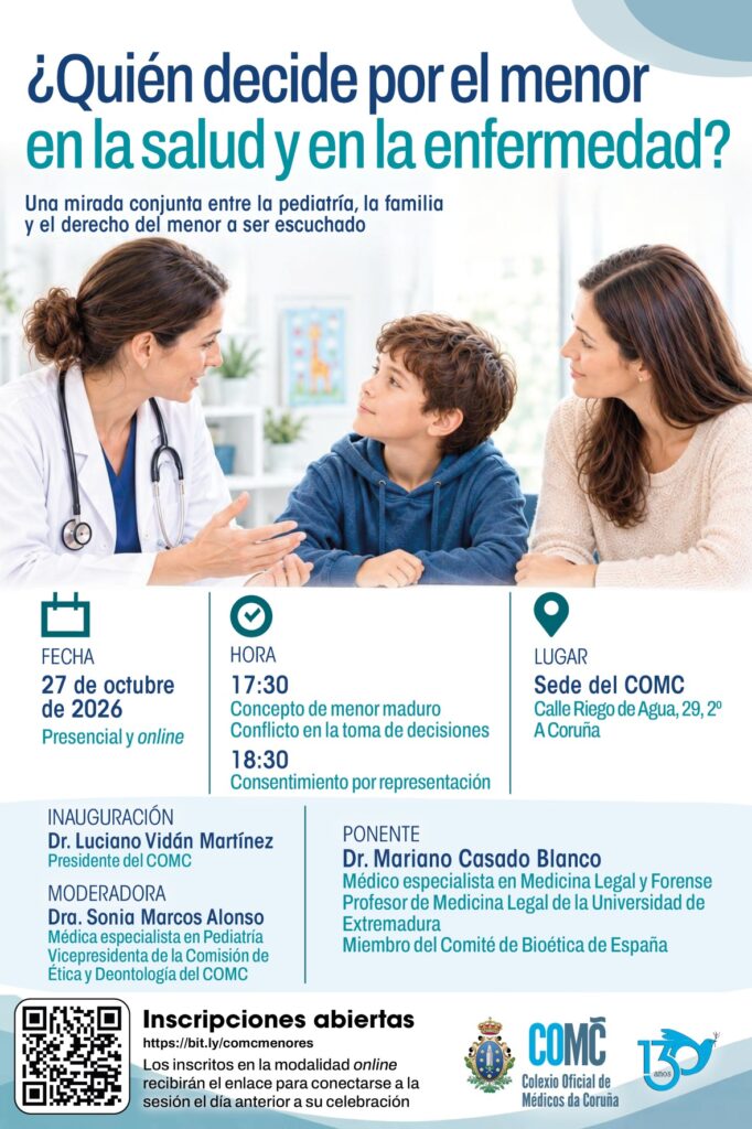 Cartel ¿Quién decide por el menor en la salud y en la enfermedad?